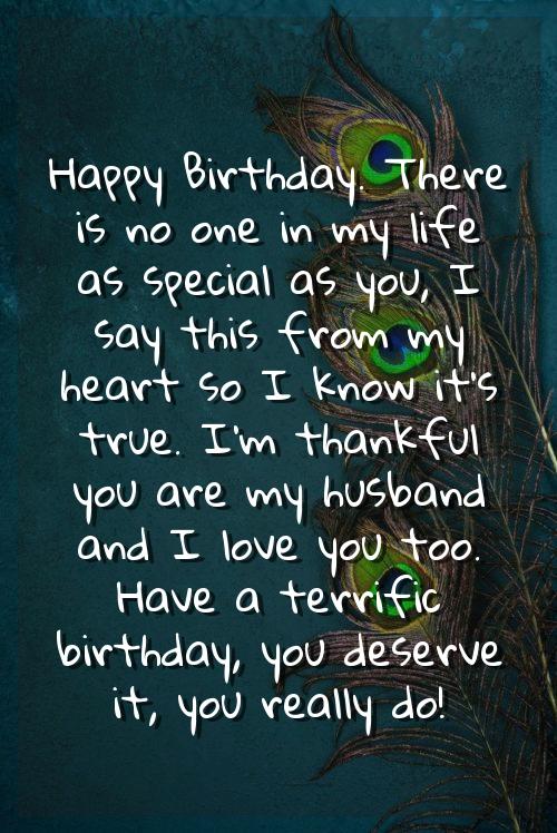 hubby birthday card quotes